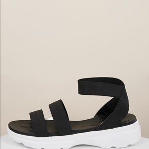 Strappy yet comfortable sandals.